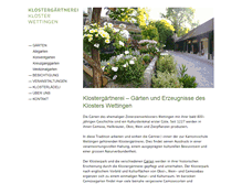 Tablet Screenshot of klostergaertnerei.ch